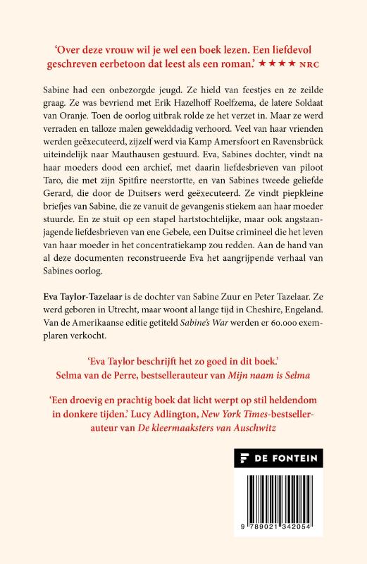 Achterkant van Sabines oorlog