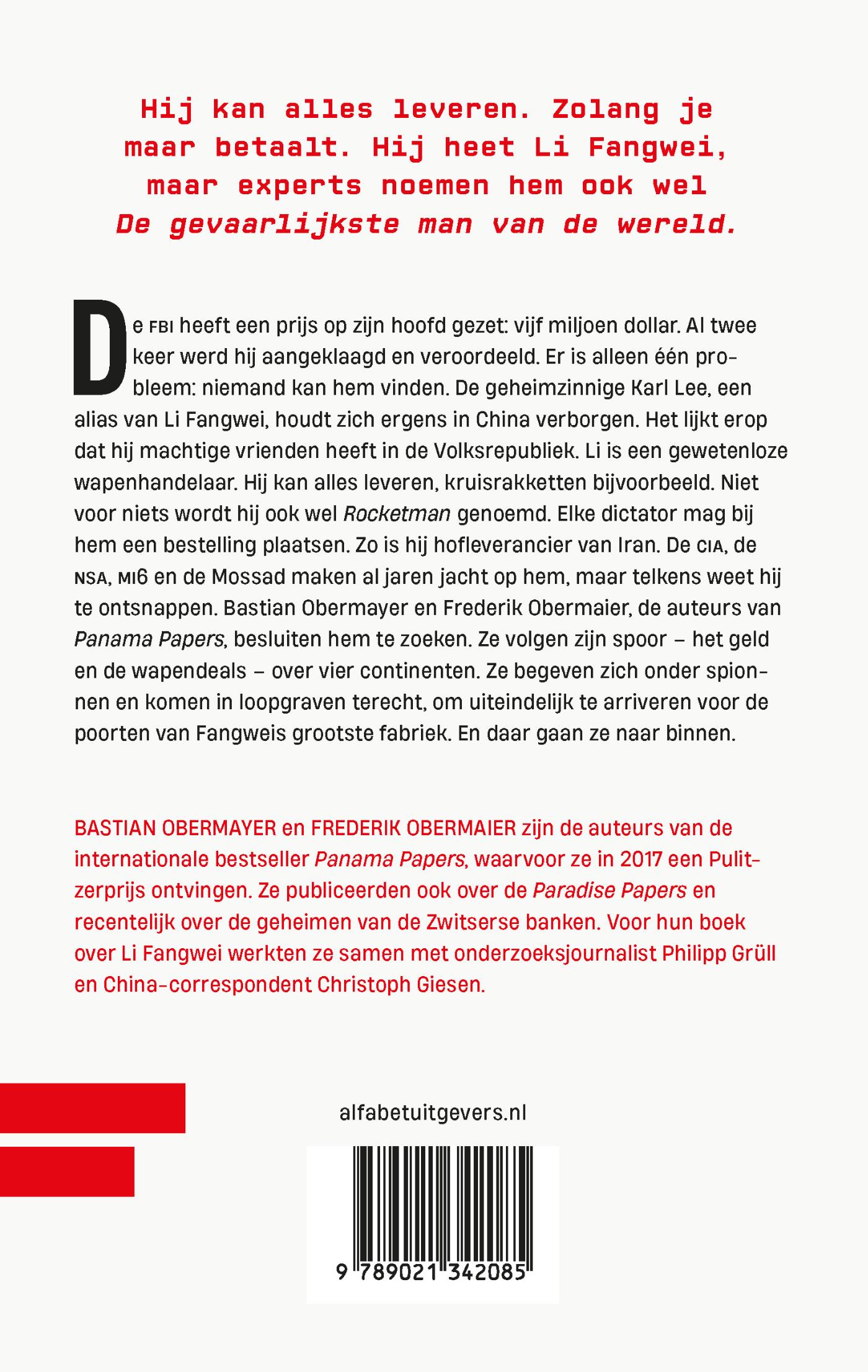 Achterkant van De gevaarlijkste man van de wereld