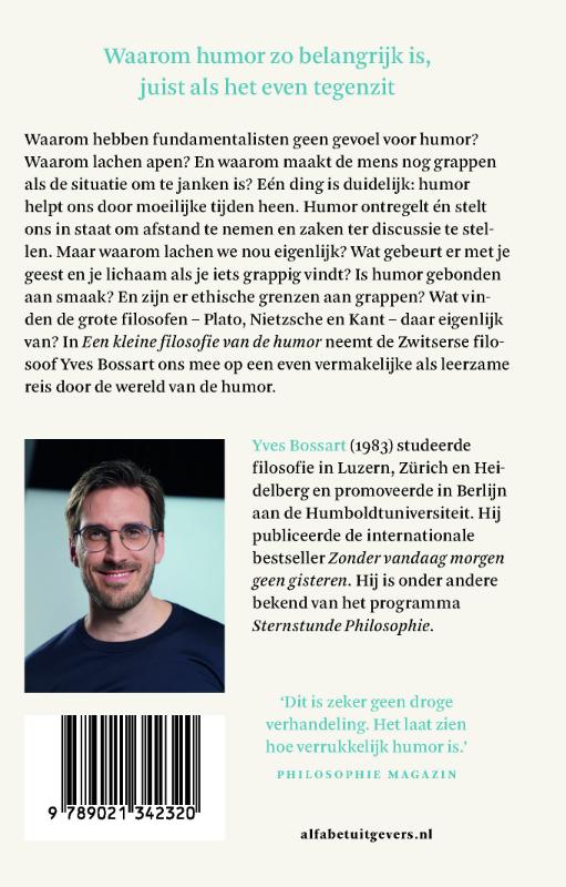 Achterkant van Een kleine filosofie van de humor