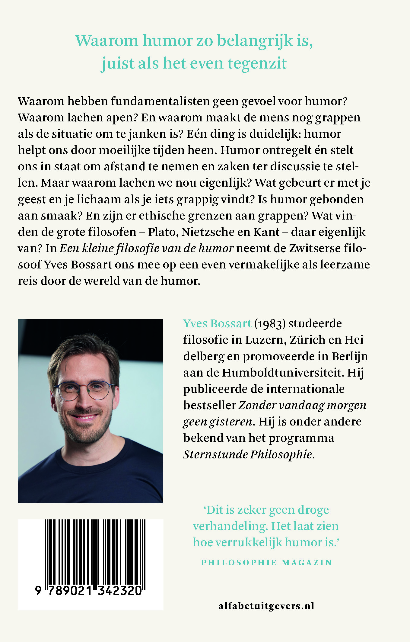 Achterkant van Een kleine filosofie van de humor
