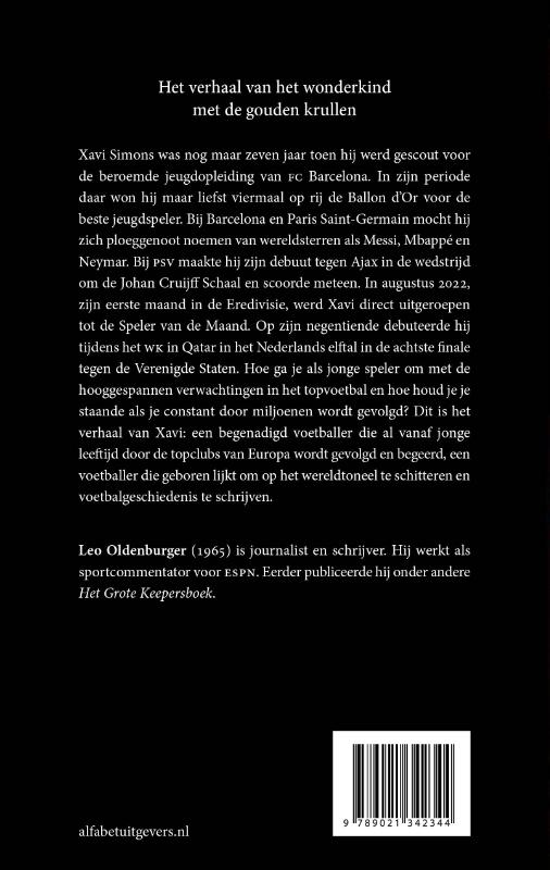 Achterkant van Xavi