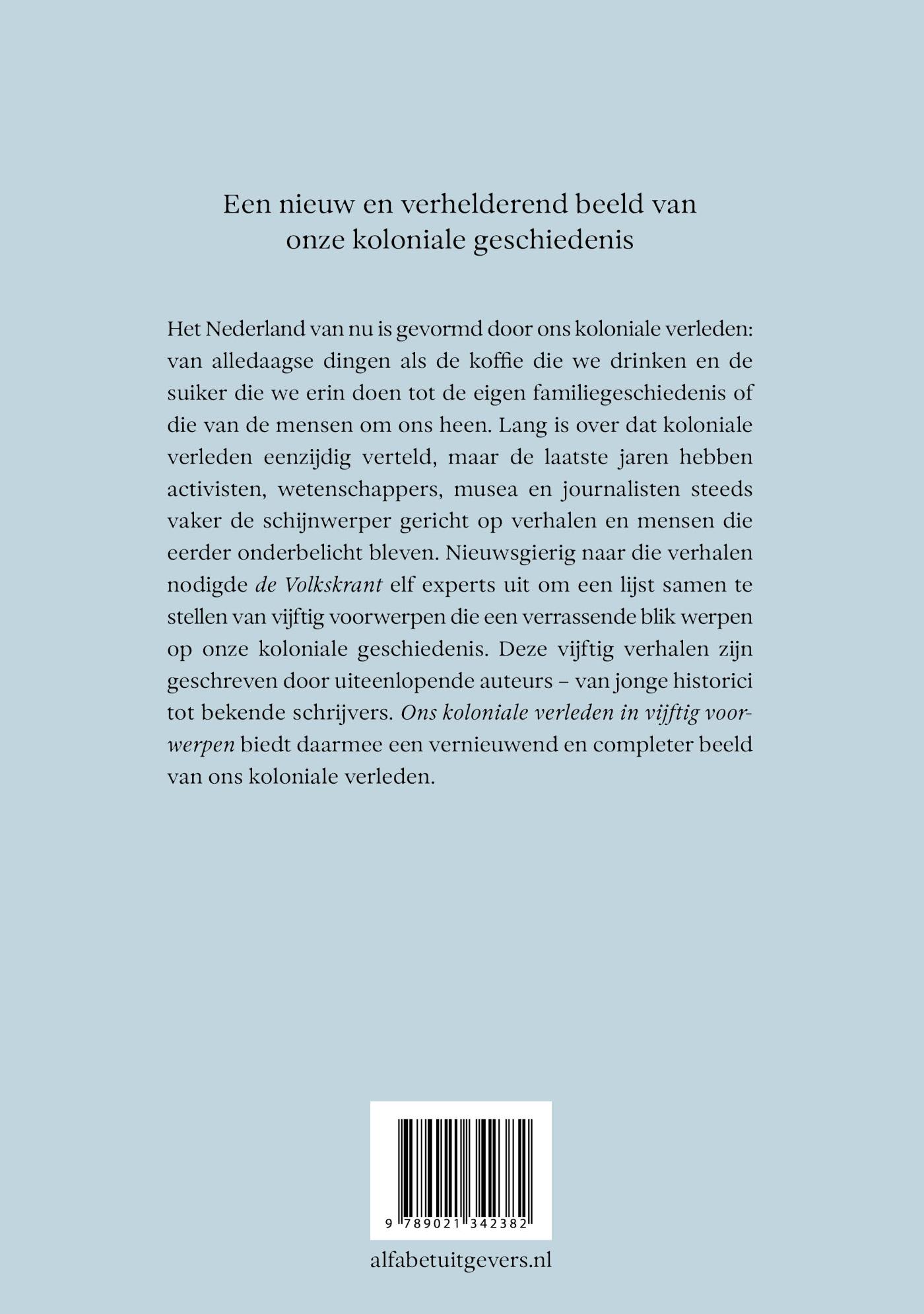 Achterkant van Ons koloniale verleden in vijftig voorwerpen