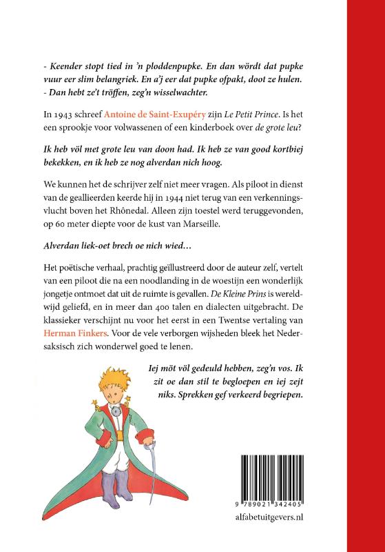 Achterkant van Et Heanige Preenske