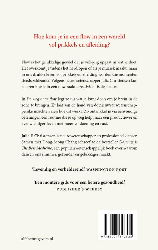 Achterkant van De weg naar flow