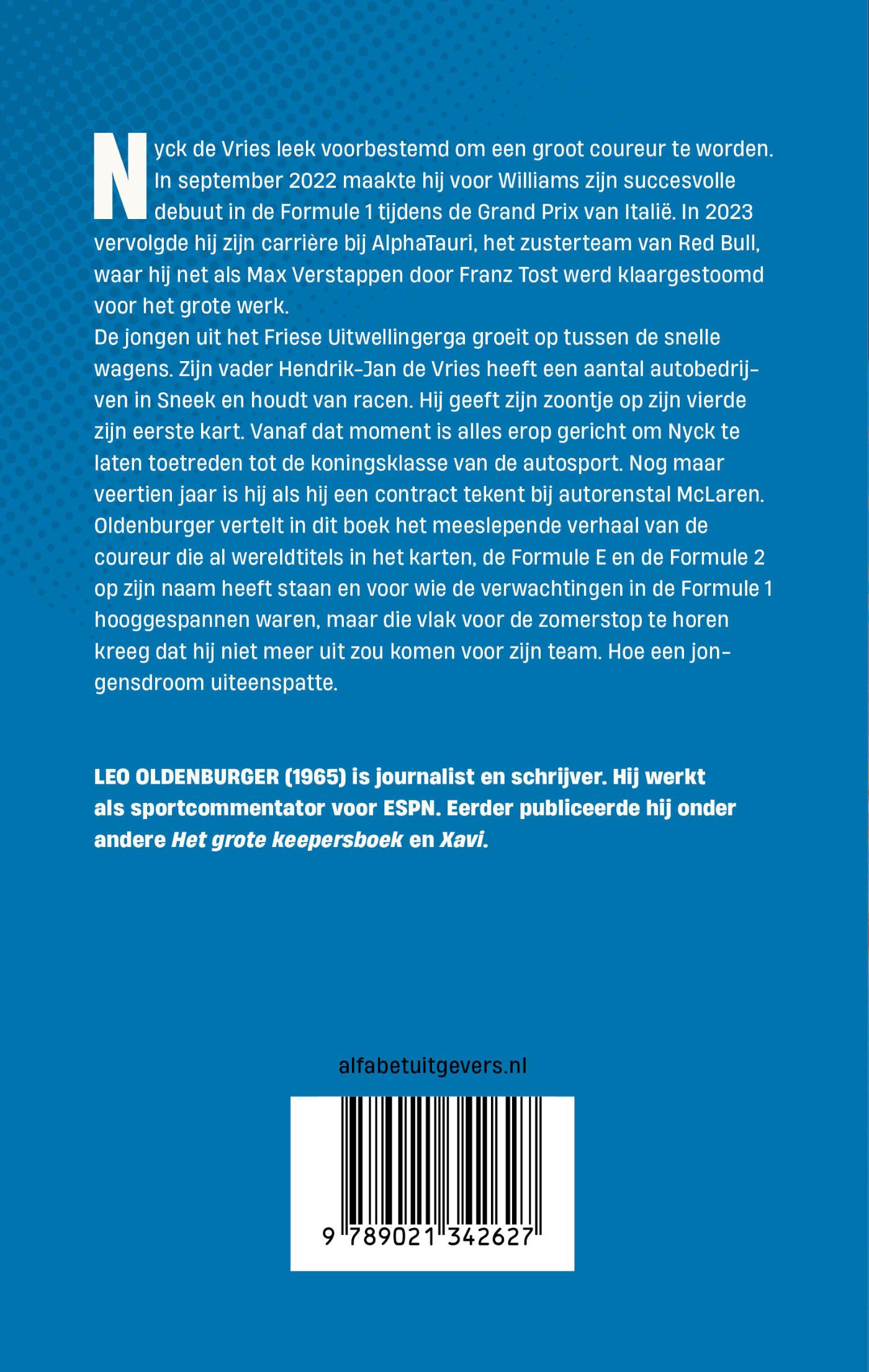 Achterkant van Nyck de Vries