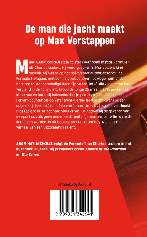 Achterkant van Charles Leclerc