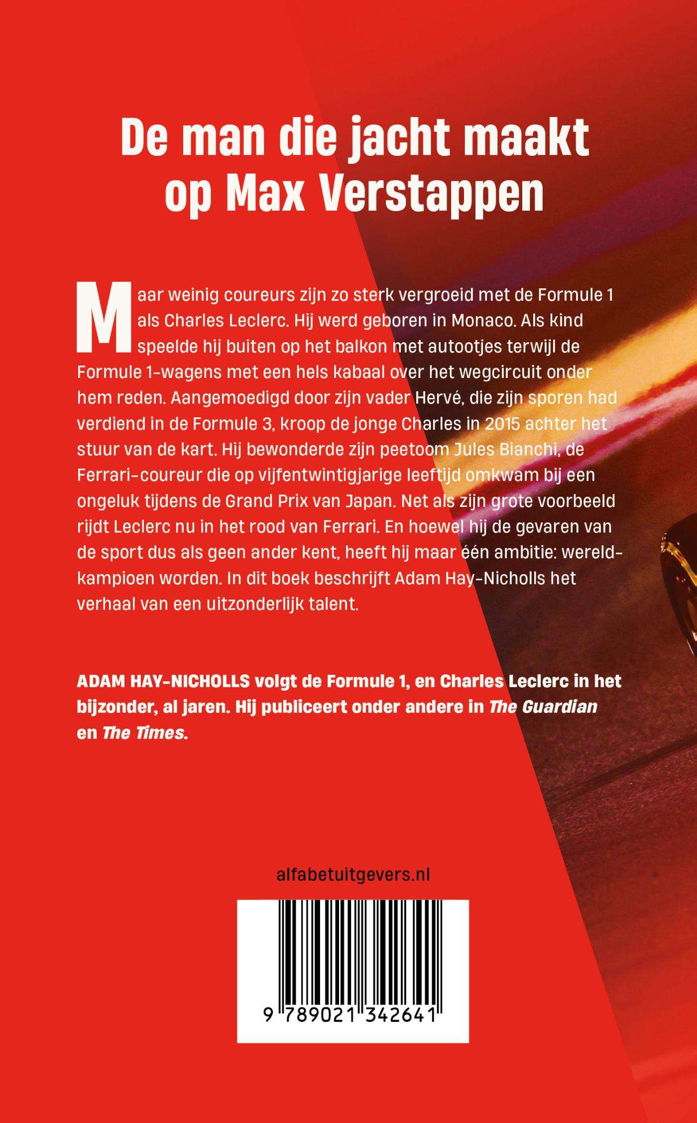 Achterkant van Charles Leclerc