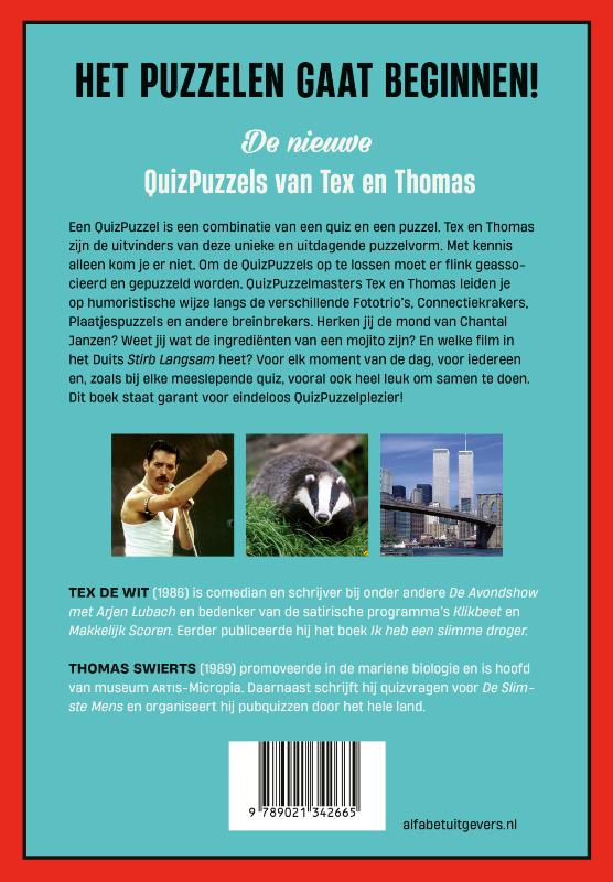Achterkant van De nieuwe QuizPuzzels