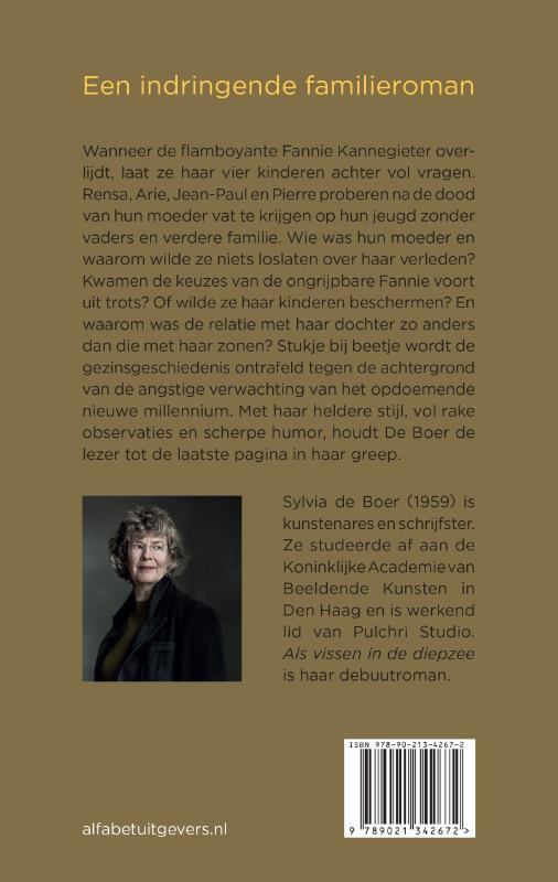 Achterkant van Als vissen in de diepzee