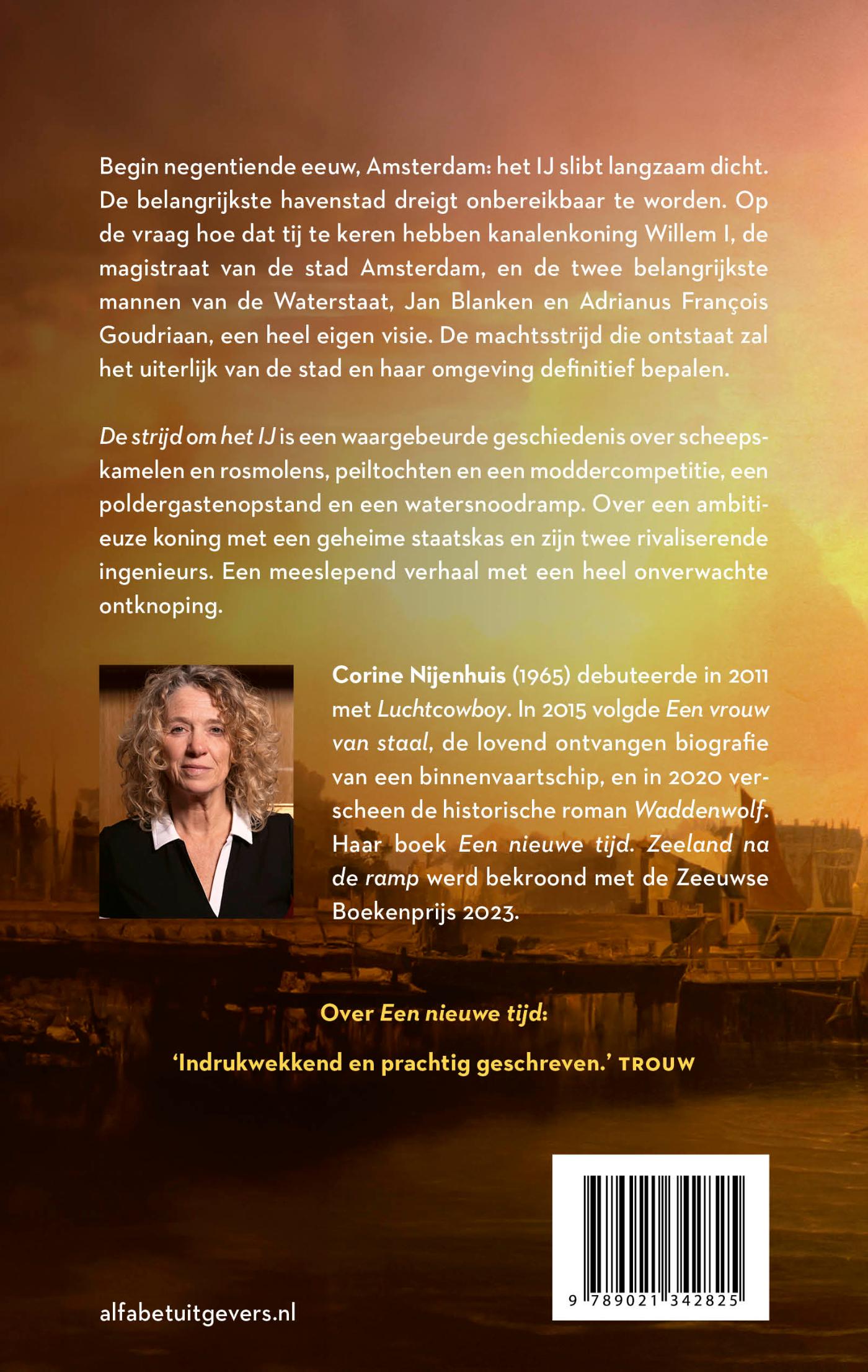 Achterkant van De strijd om het IJ