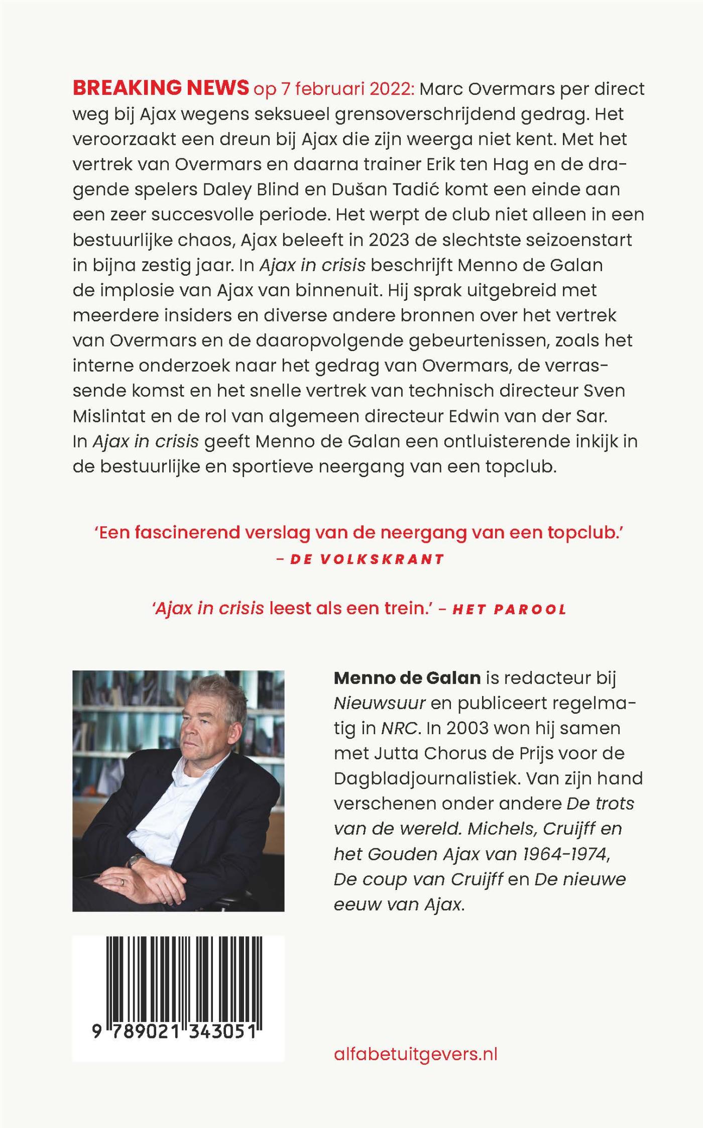 Achterkant van Ajax in crisis
