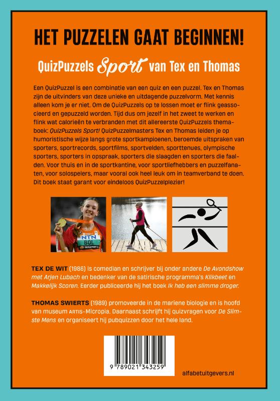 Achterkant van QuizPuzzels Sport