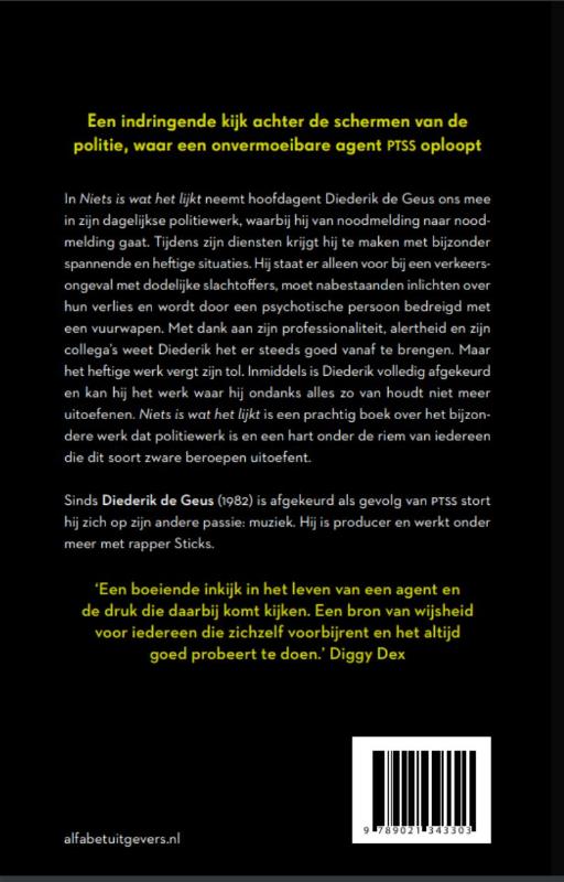 Achterkant van Niets is wat het lijkt