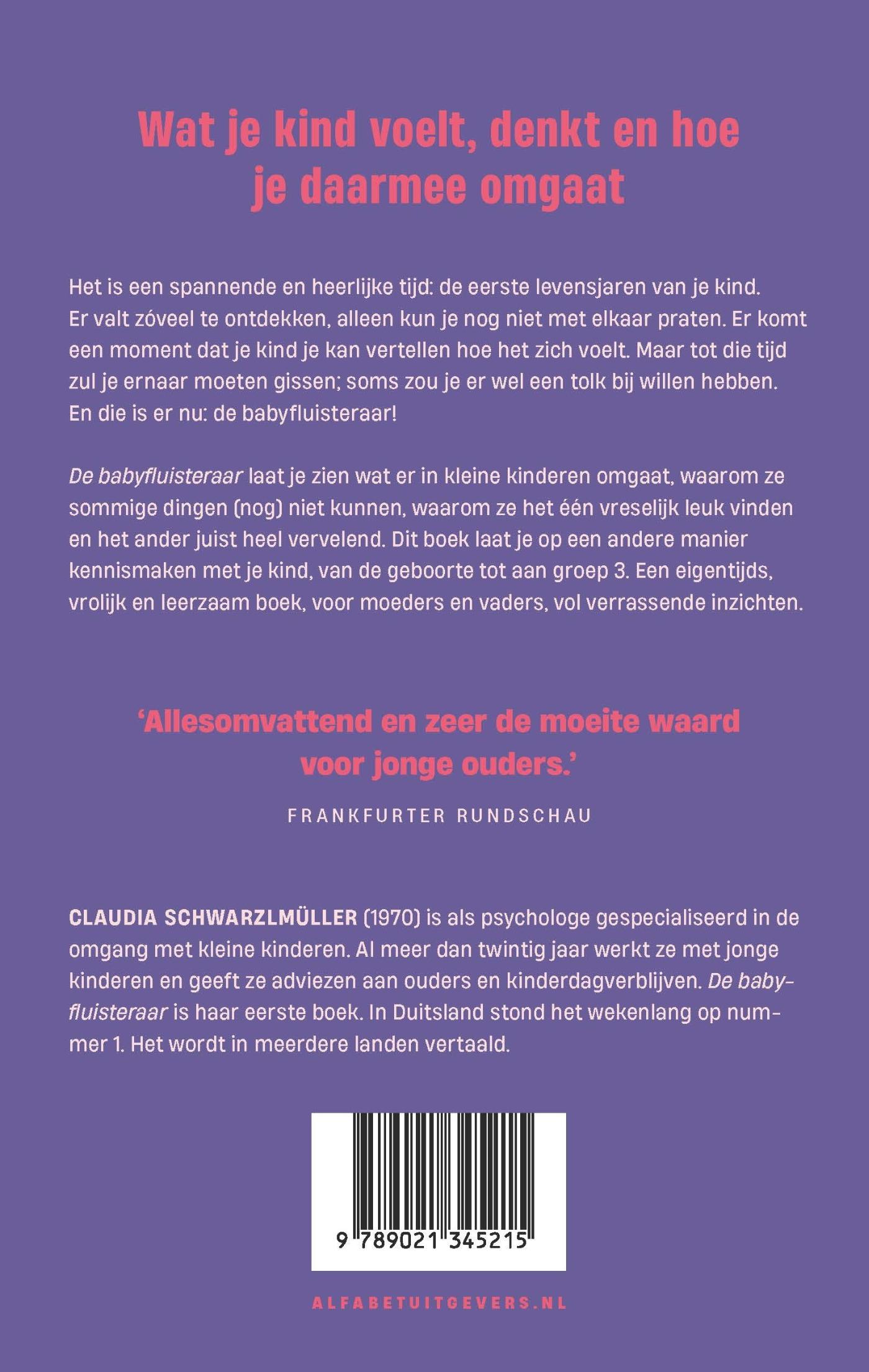 Achterkant van De babyfluisteraar