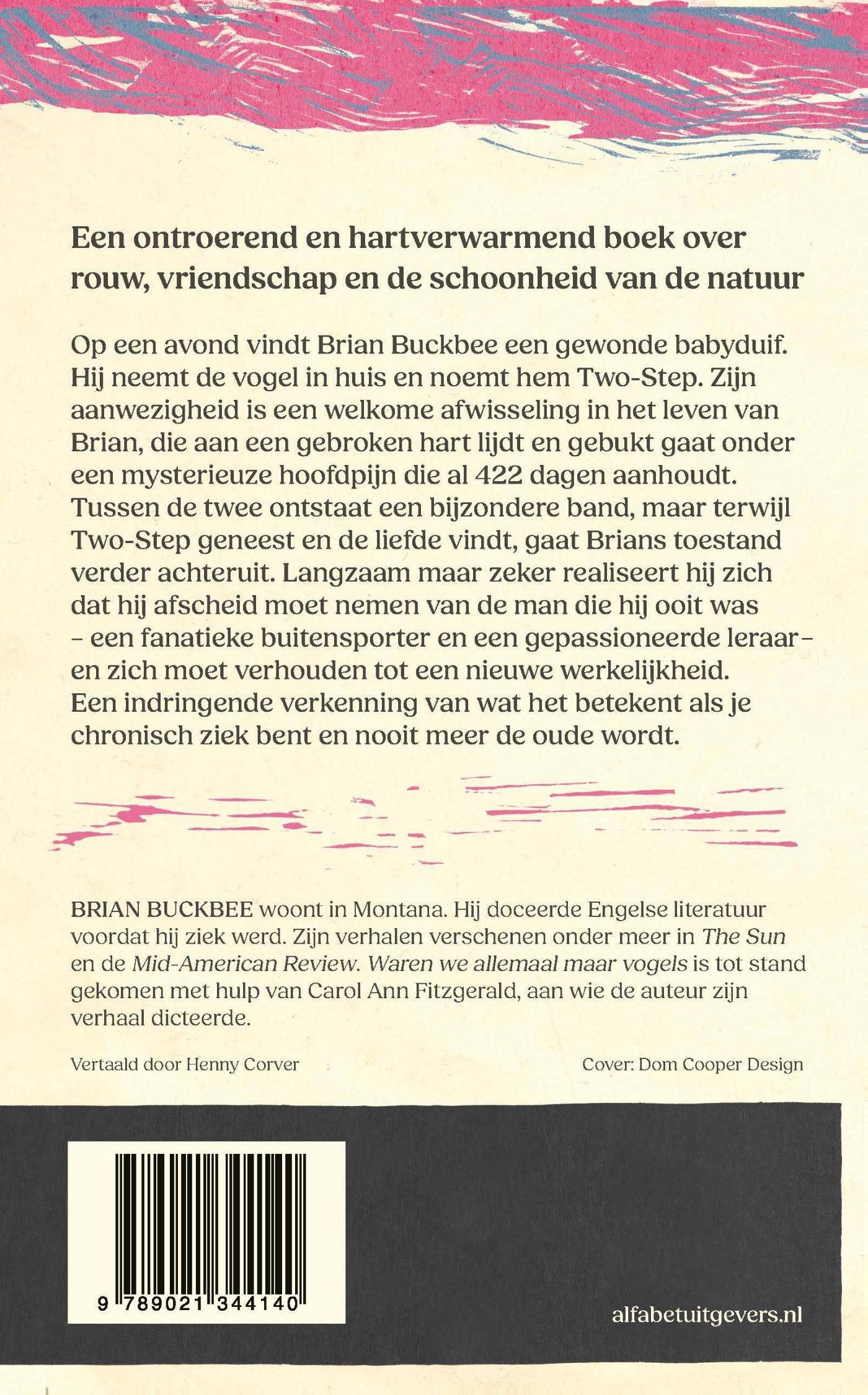 Achterkant van Waren we allemaal maar vogels