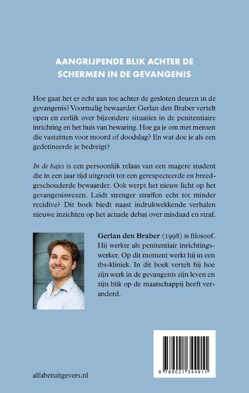 Achterkant van In de bajes