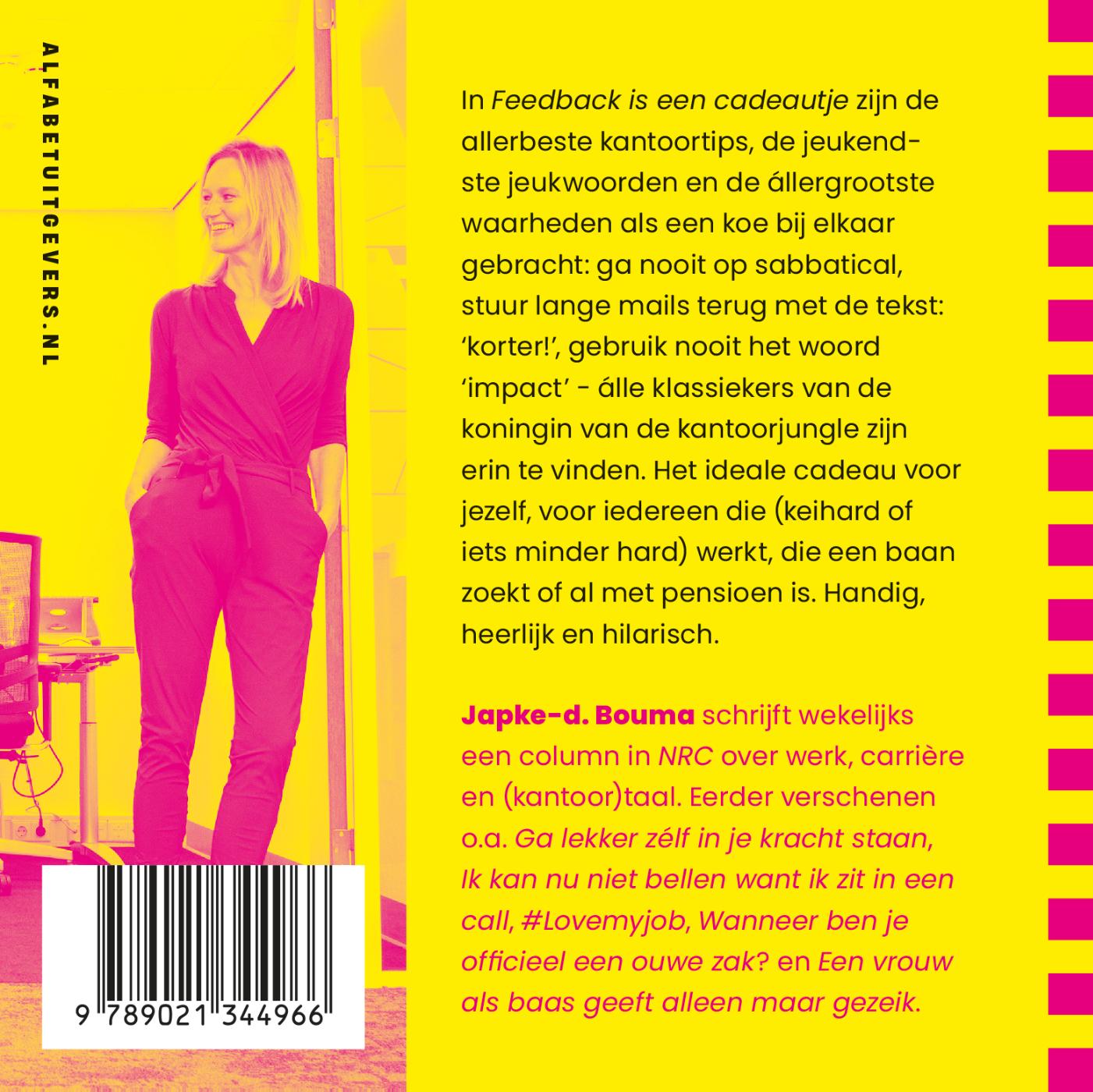 Achterkant van Feedback is een cadeautje
