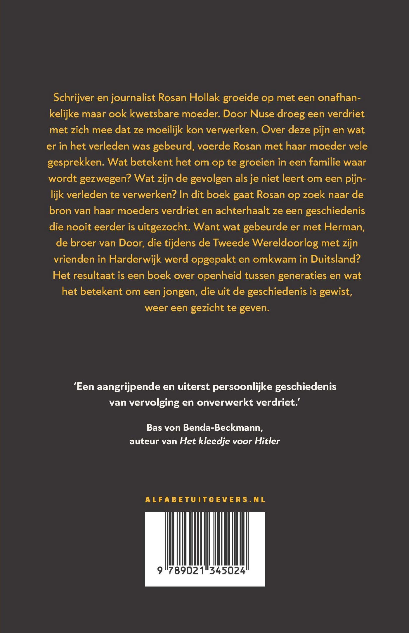 Achterkant van Verdwenen broer