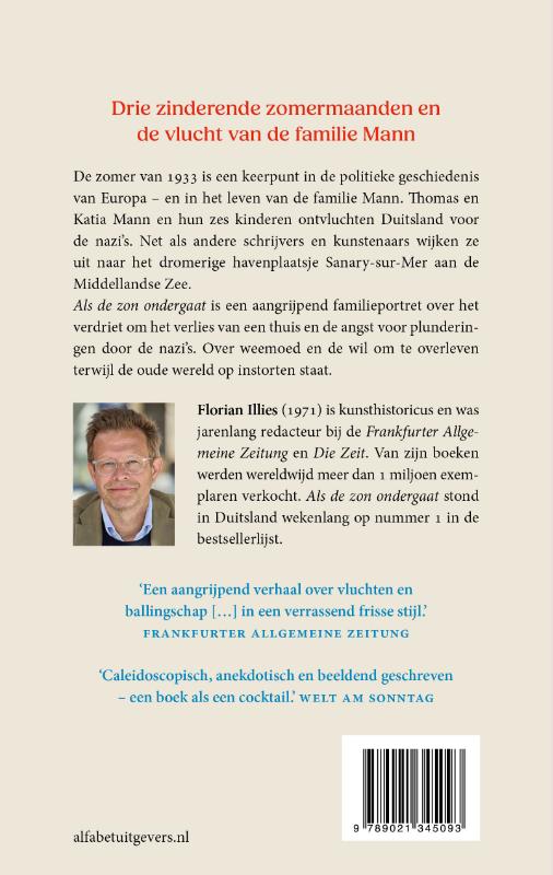 Achterkant van Als de zon ondergaat