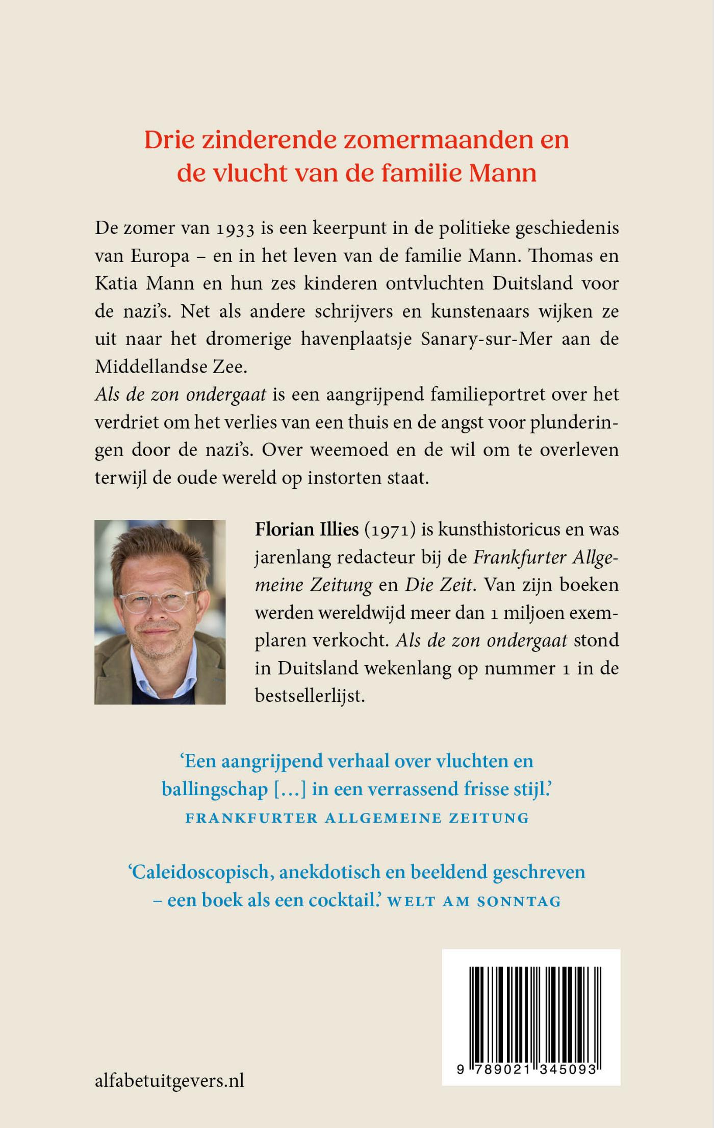 Achterkant van Als de zon ondergaat