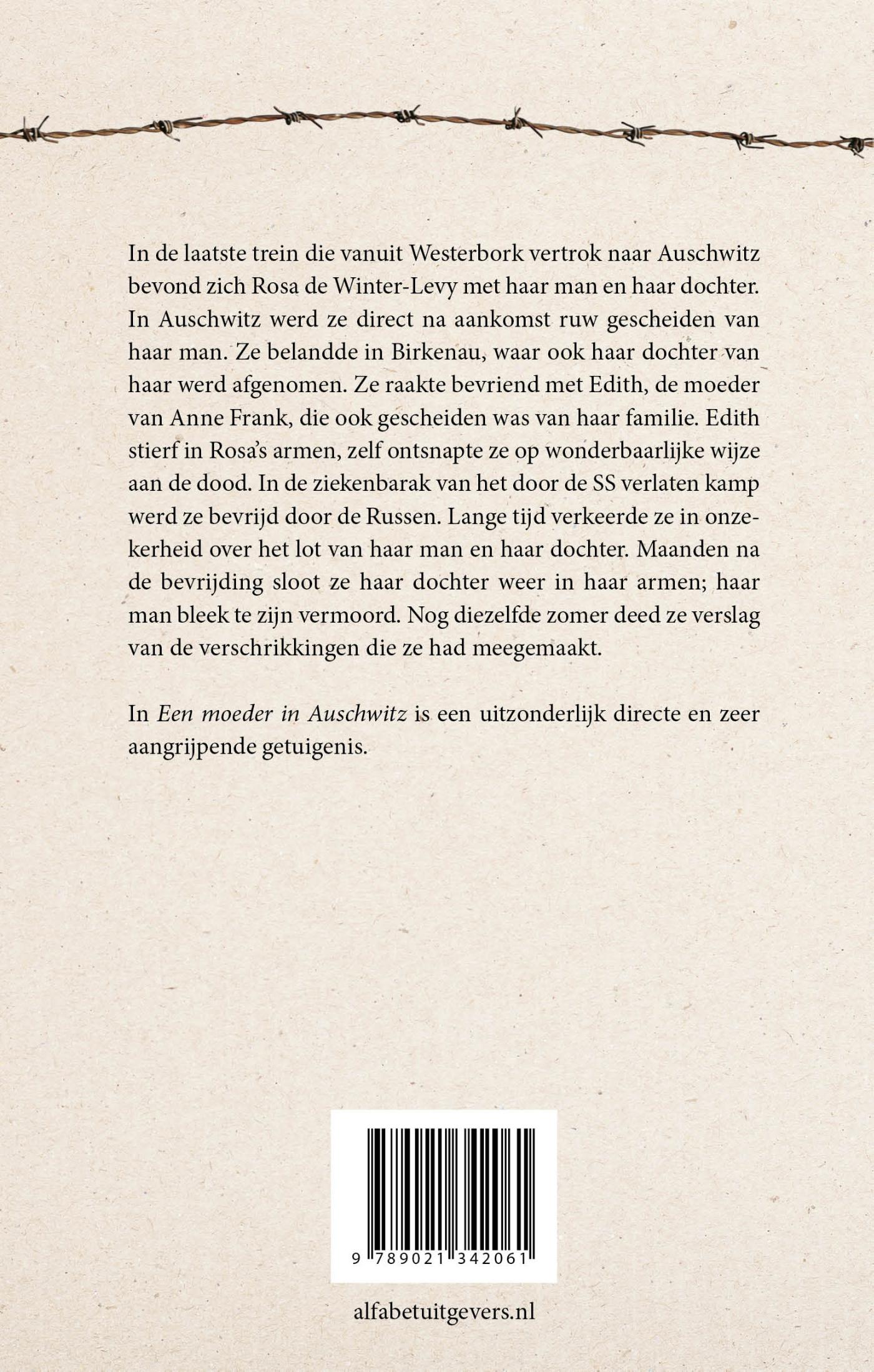 Achterkant van Een moeder in Auschwitz
