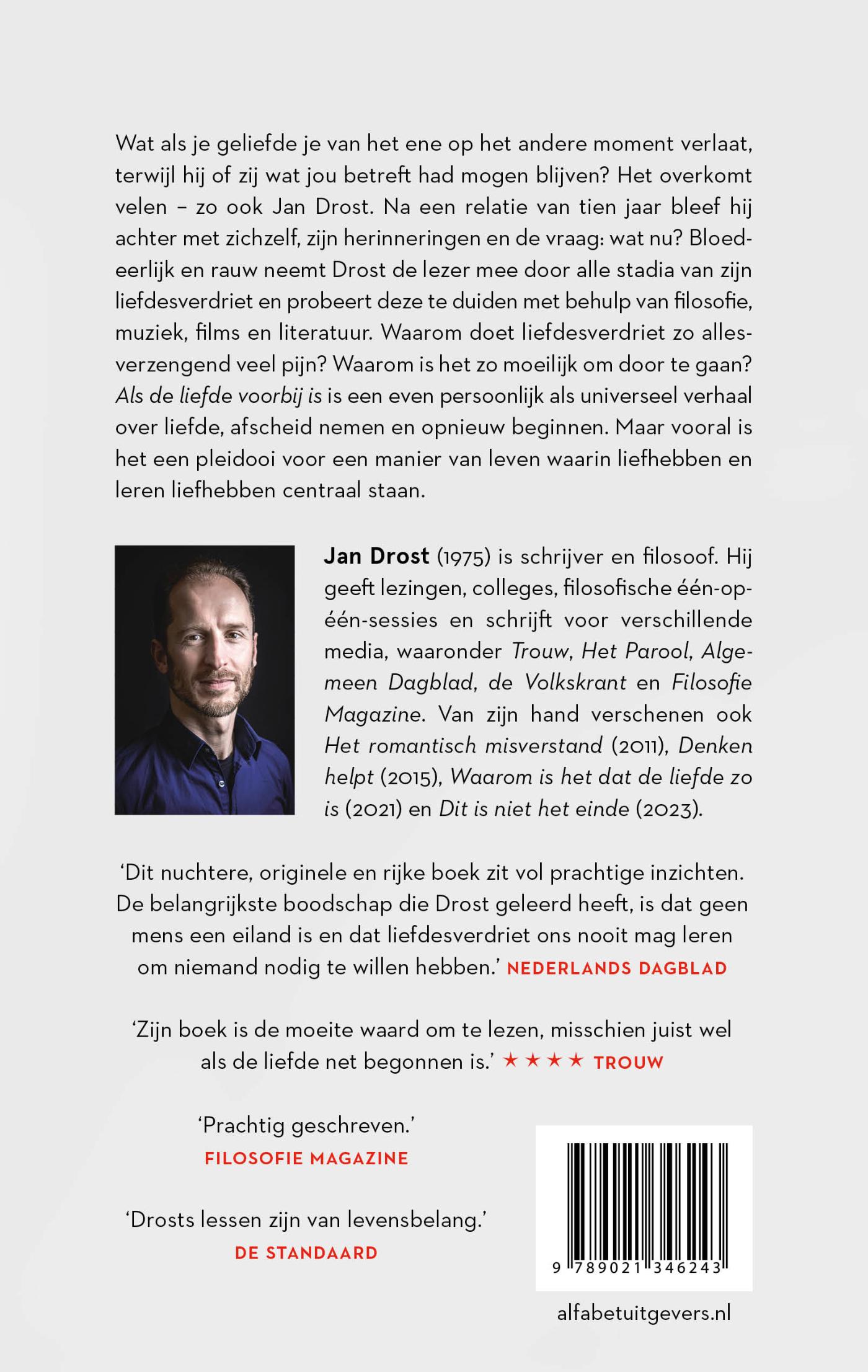 Achterkant van Als de liefde voorbij is