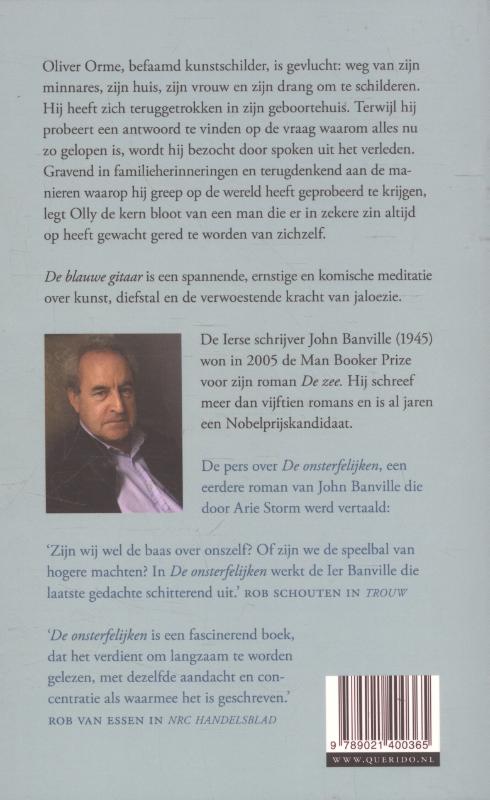 Achterkant van De blauwe gitaar