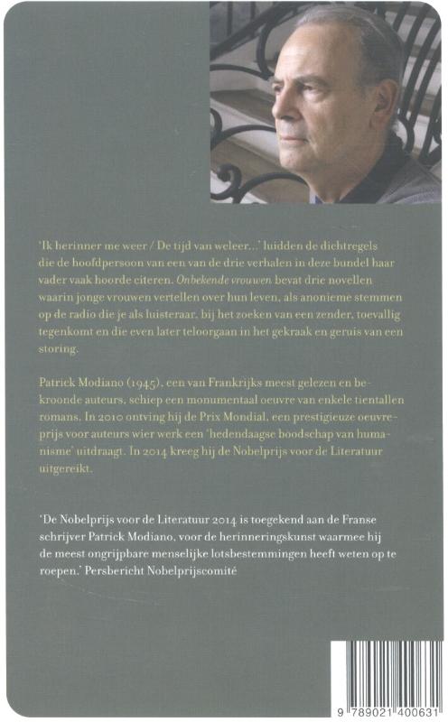 Achterkant van Onbekende vrouwen