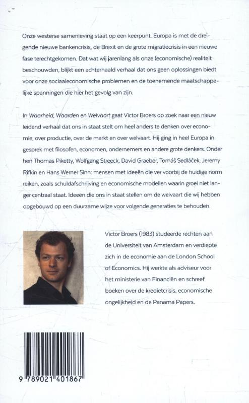 Achterkant van Waarheid, waarden & welvaart