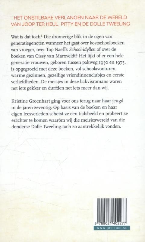 Achterkant van Meisjesboeken van weleer