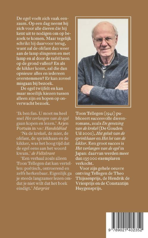Achterkant van Het verlangen van de egel