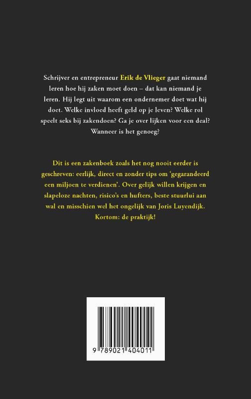 Achterkant van Diep zakendoen