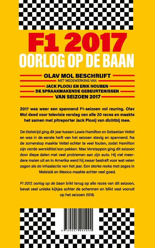Achterkant van F1 2017