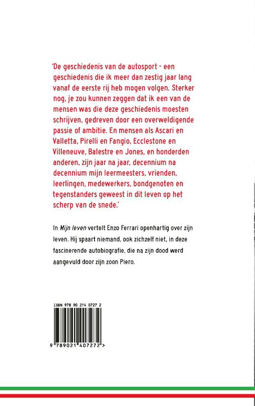 Achterkant van Mijn leven