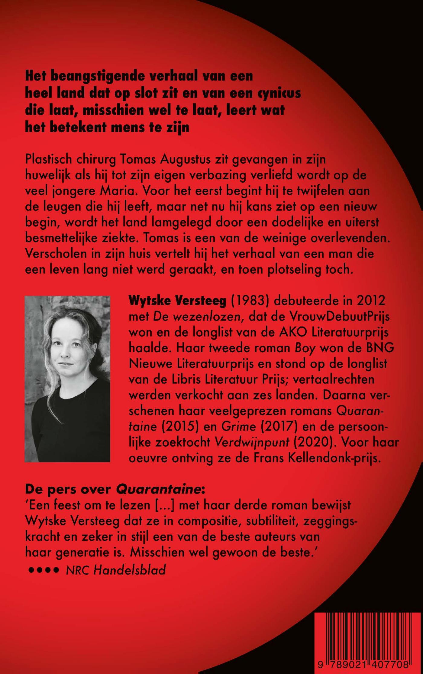 Achterkant van Quarantaine