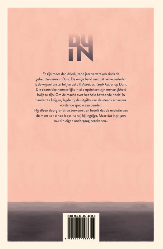 Achterkant van God-Keizer op Duin