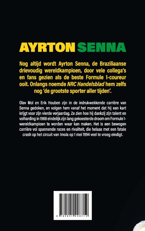 Achterkant van Ayrton Senna