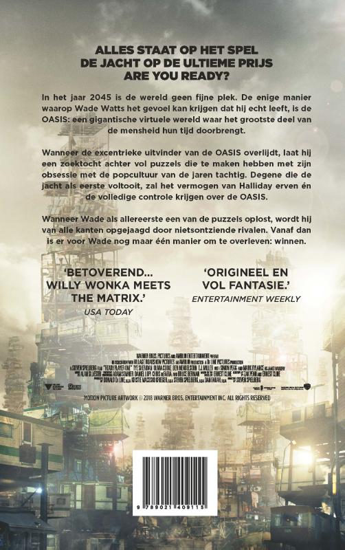 Achterkant van Ready Player One
