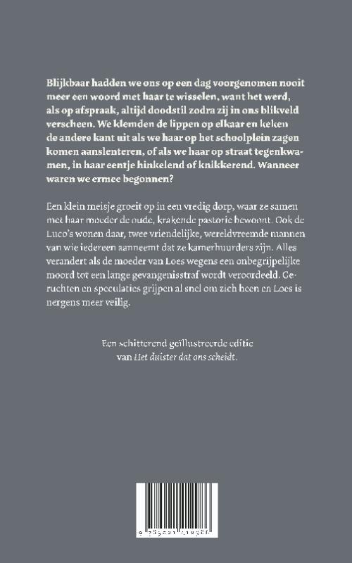 Achterkant van Het duister dat ons scheidt