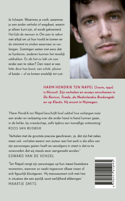 Achterkant van Om aan te raken