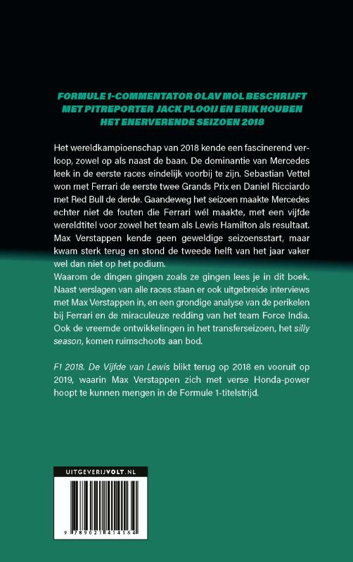 Achterkant van F1 2018