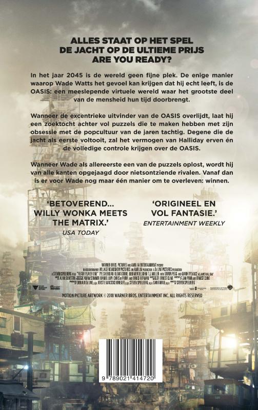 Achterkant van Ready Player One
