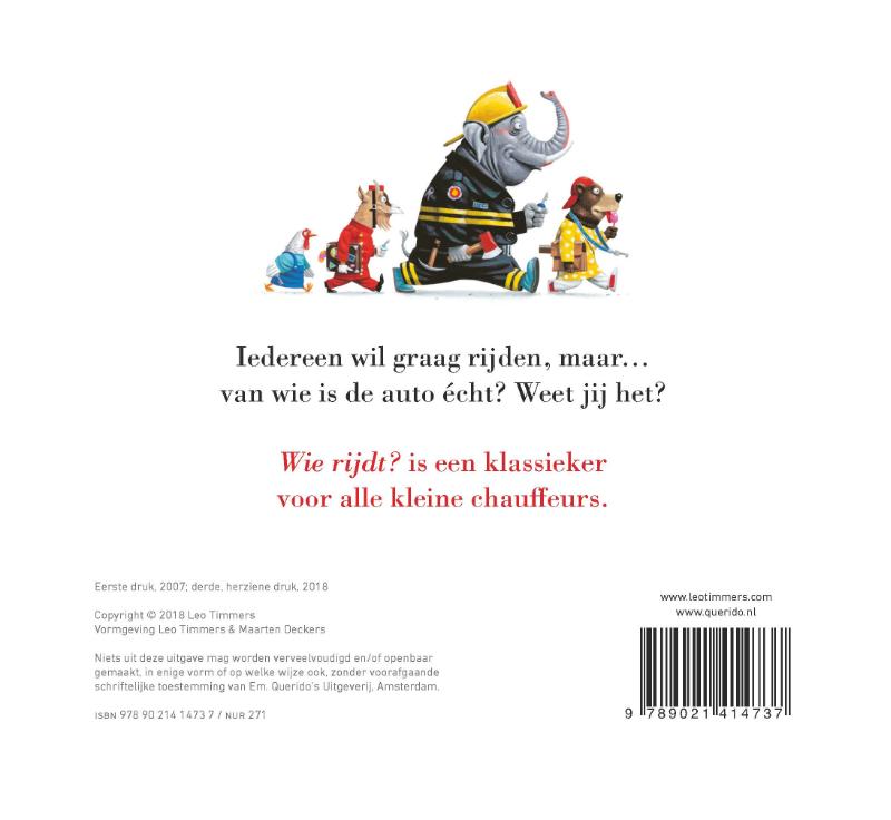 Achterkant van Wie rijdt?