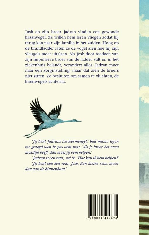 Achterkant van De blauwe vleugels