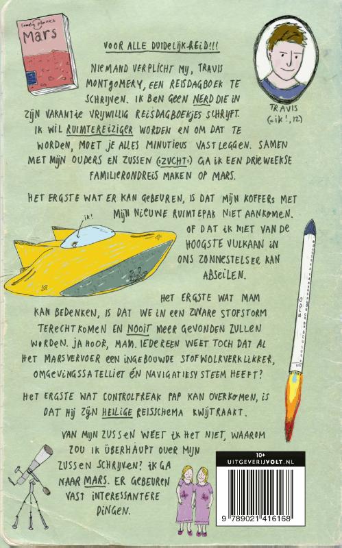 Achterkant van Reisdagboek van Travis Montgomery