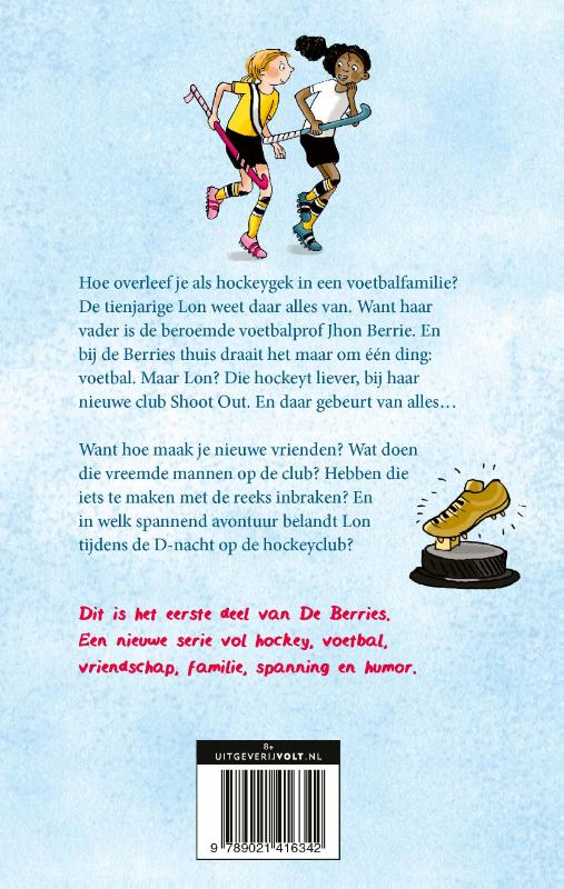Achterkant van Hockeygek in een voetbalfamilie
