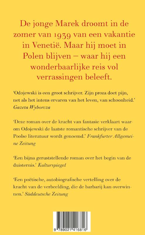 Achterkant van Een zomer in Venetië