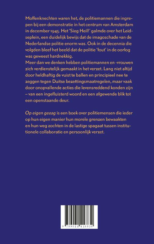 Achterkant van Op eigen gezag