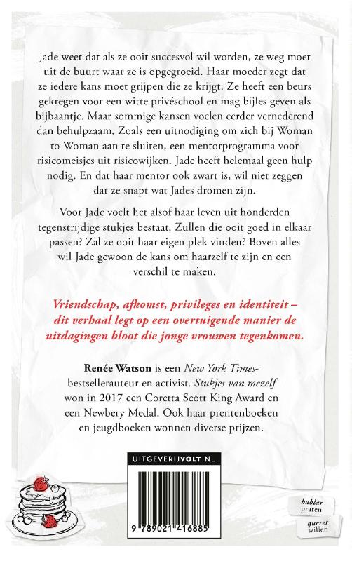 Achterkant van Stukjes van mezelf