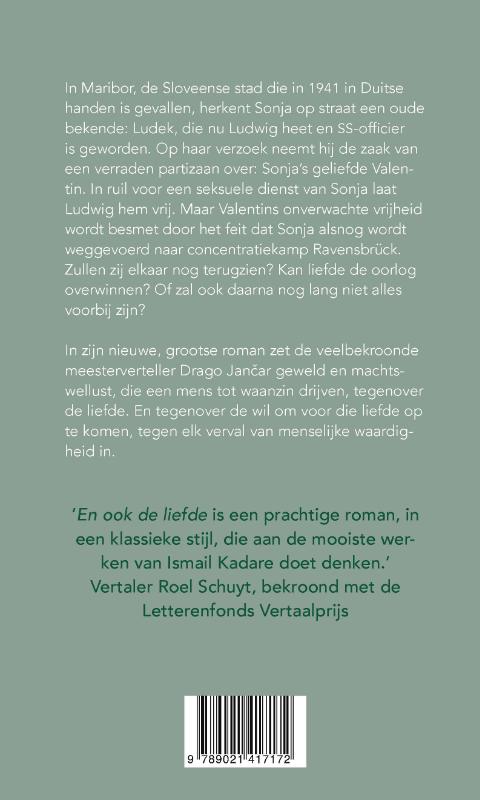 Achterkant van En ook de liefde